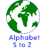 This is the alphabet from S to Z